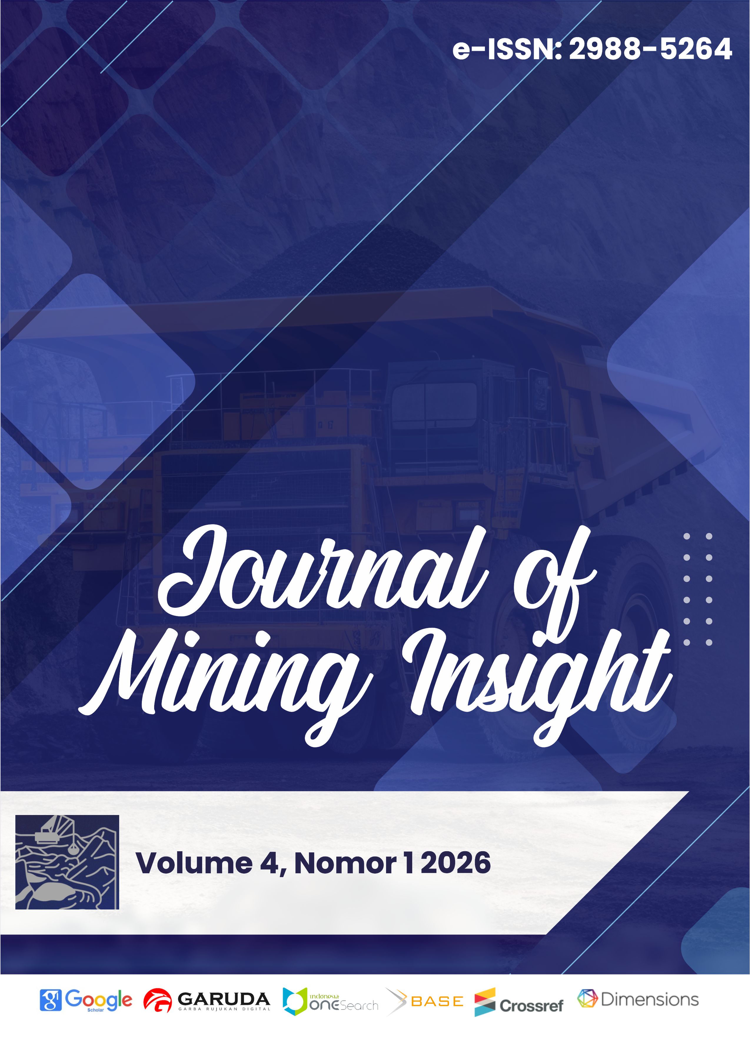 					View Vol. 4 No. 1 (2026): Journal of Mining Insight
				
